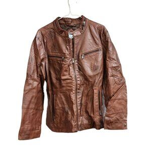 Vegan Leather Moto Jacket